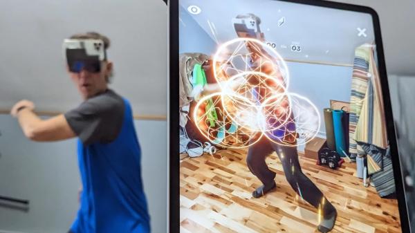 Практика работы с AR гарнитурой HoloKit X на базе iPhone
